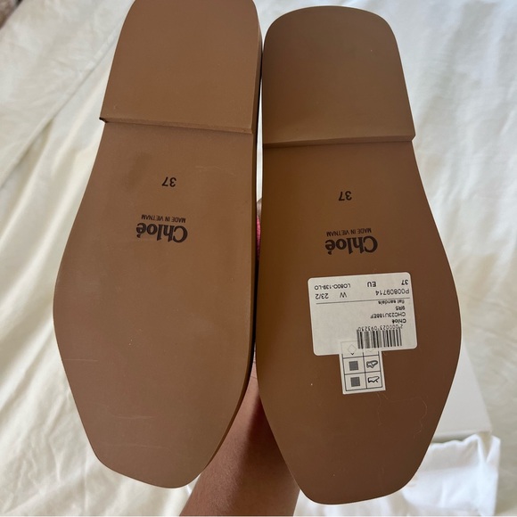 Chloe Pink Woody Sandals - Picture 7 of 7